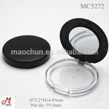 MC5272 Plastic 59.5mm diameter pan empty powder compact box with mirror